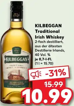 Kaufland KILBEGGAN Traditional Irish Whiskey Angebot