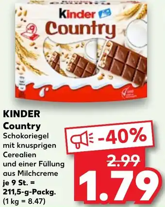 Kaufland KINDER Country Angebot