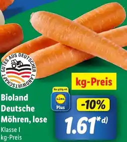 Lidl Bioland Deutsche Möhren, lose Angebot