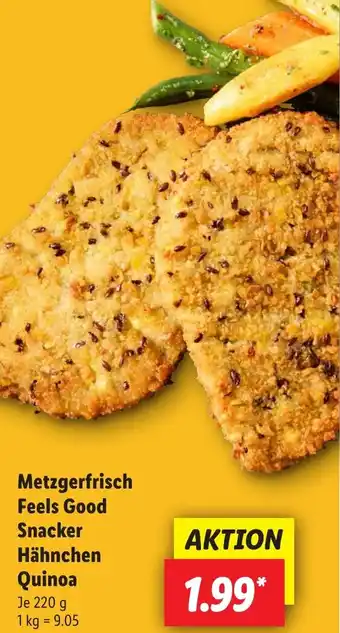 Lidl Metzgerfrisch Feels Good Snacker Hähnchen Quinoa Angebot