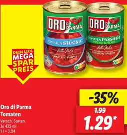 Lidl Oro di Parma Tomaten Angebot