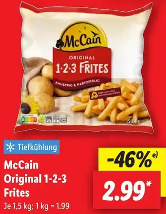 Lidl McCain Original 1-2-3 Frites Angebot