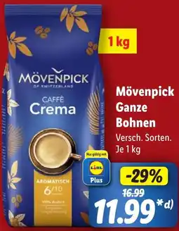 Lidl Mövenpick Ganze Bohnen Angebot