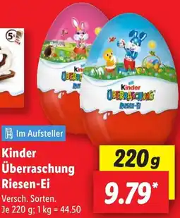 Lidl Kinder Überraschung Riesen-Ei Angebot