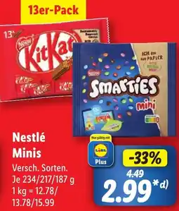 Lidl Nestlé Minis Angebot