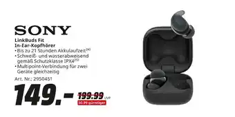 MediaMarkt Sony linkbuds fit in-ear-kopfhörer Angebot