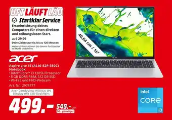 MediaMarkt Acer aspire lite 16 (al16-52p-350c) notebook Angebot