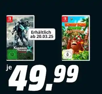 MediaMarkt Xenoblade chronicles x und donkey kong country returns Angebot