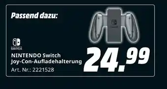 MediaMarkt Nintendo switch joy-con-aufladehalterung Angebot