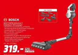 MediaMarkt Bosch bks711mtb unlimited 7 kabelloser akkusauger Angebot