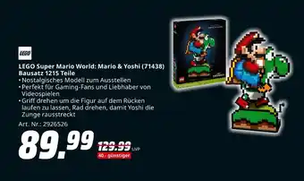 MediaMarkt Lego lego super mario world: mario & yoshi (71438) bausatz 1215 teile Angebot