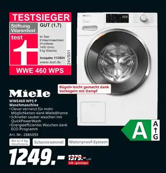 MediaMarkt Miele wwe460 wps p waschmaschine Angebot