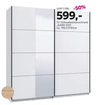 Mömax Schwebetürenschrank „gard 200“ Angebot