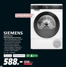 MediaMarkt Siemens wärmepumpentrockner Angebot