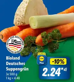 Lidl Bioland suppengrün Angebot