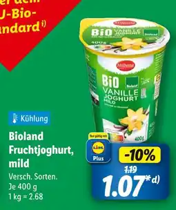 Lidl Milbona bioland fruchtjoghurt, mild Angebot