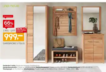 XXXLutz Linea natura garderobe 5-teilig Angebot