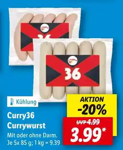 Lidl Curry36 currywurst Angebot