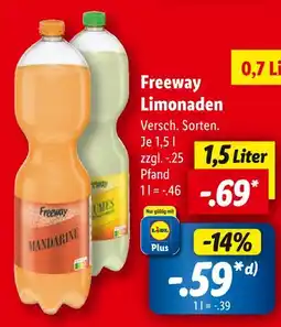 Lidl Freeway limonaden Angebot