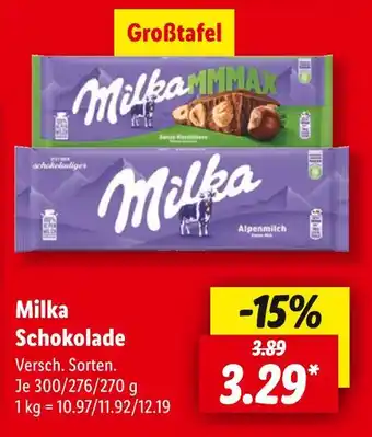 Lidl Milka milka schokolade Angebot