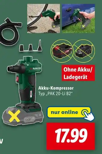 Lidl Parkside akku-kompressor Angebot