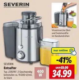 Lidl Severin entsafter Angebot