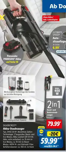 Lidl Silvercrest akku-staubsauger Angebot