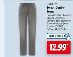 Lidl Livergy sweat-denim-jeans Angebot