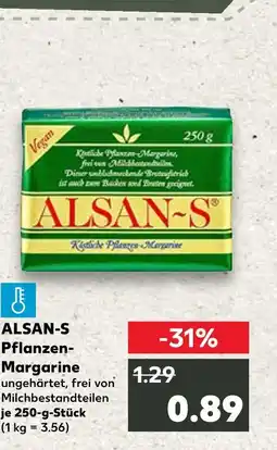 Kaufland Alsan-s pflanzen-margarine Angebot