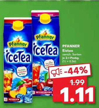 Kaufland Pfanner eistee Angebot