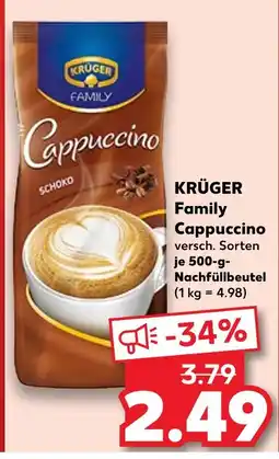 Kaufland Krüger family cappuccino Angebot