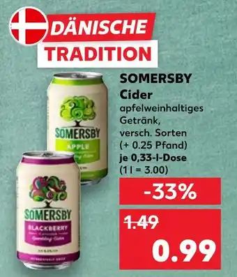 Kaufland Somersby cider Angebot