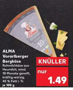 Kaufland Alma vorarlberger bergkäse Angebot