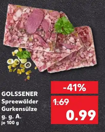 Kaufland Golssener spreewälder gurkensülze Angebot