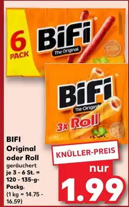 Kaufland Bifi original oder roll Angebot