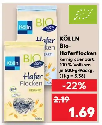 Kaufland Kölln bio-haferflocken Angebot