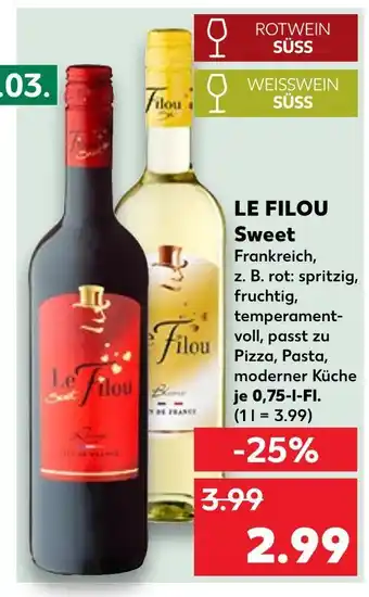 Kaufland Le filou sweet Angebot