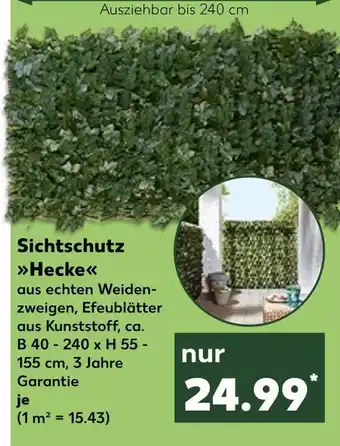 Kaufland Sichtschutz hecke Angebot