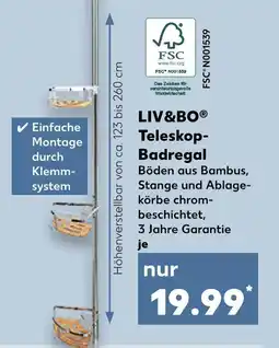 Kaufland Liv&bo teleskop-badregal Angebot