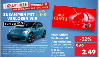 Kaufland Mon chéri pralinen mit alkoholfüllung Angebot