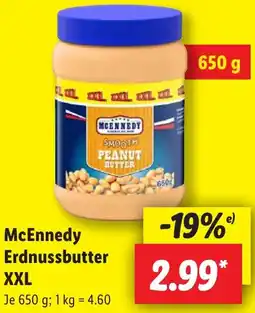 Lidl McEnnedy Erdnussbutter XXL Angebot