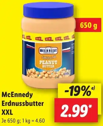 Lidl McEnnedy Erdnussbutter XXL Angebot