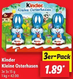 Lidl Kinder Kleine Osterhasen Angebot