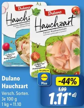 Lidl Dulano Hauchzart Angebot