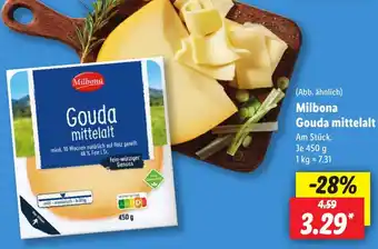 Lidl Milbona Gouda mittelalt Angebot