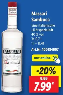 Lidl Massari Sambuca Angebot