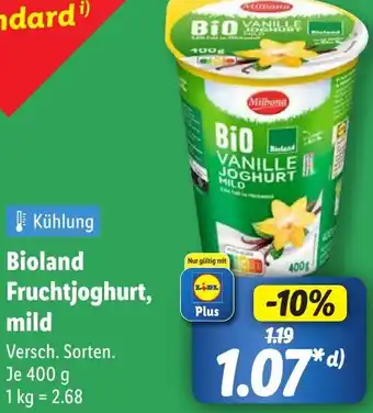 Lidl Bioland Fruchtjoghurt, mild Angebot