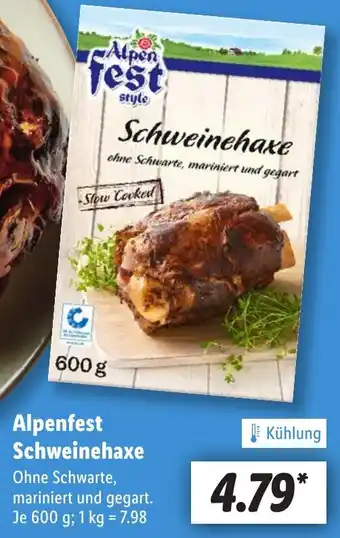 Lidl Alpenfest Schweinehaxe Angebot