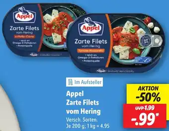 Lidl Appel Zarte Filets vom Hering Angebot