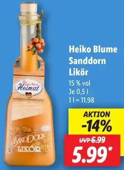 Lidl Heiko Blume Sanddorn Likör Angebot